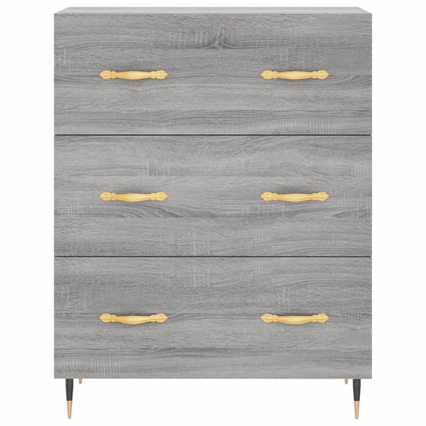 Graues Sideboard Natige 69,5x34x90cm (Holz)