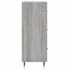 Graues Sideboard Natige 69,5x34x90cm (Holz)