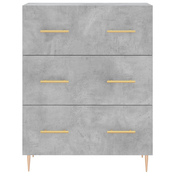 Betongraues Sideboard Serbu 69,5x34x90cm (Holz)