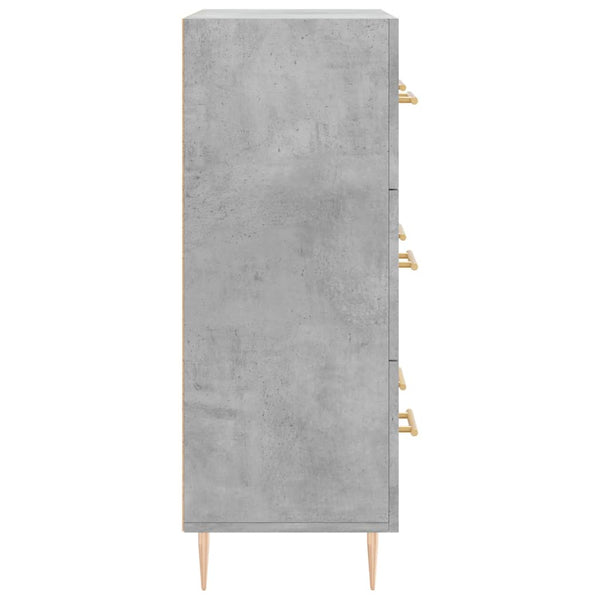 Betongraues Sideboard Serbu 69,5x34x90cm (Holz)