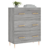 Graues Sideboard Serbu 69,5x34x90cm (Holz)