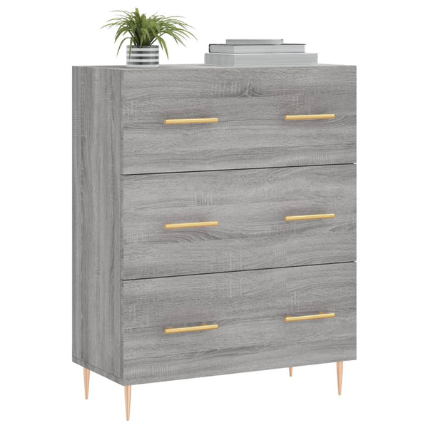 Graues Sideboard Serbu 69,5x34x90cm (Holz)