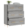 Graues Sideboard Serbu 69,5x34x90cm (Holz)