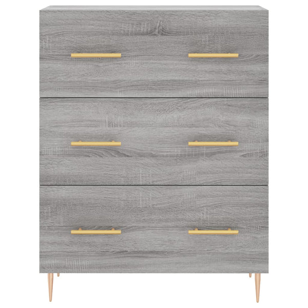 Graues Sideboard Serbu 69,5x34x90cm (Holz)