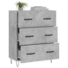 Betongraues Sideboard Noha 69,5x34x90cm (Holz)