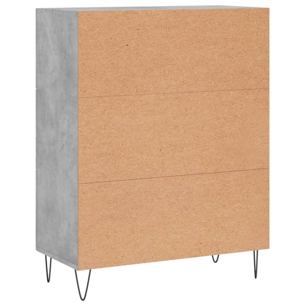 Betongraues Sideboard Noha 69,5x34x90cm (Holz)