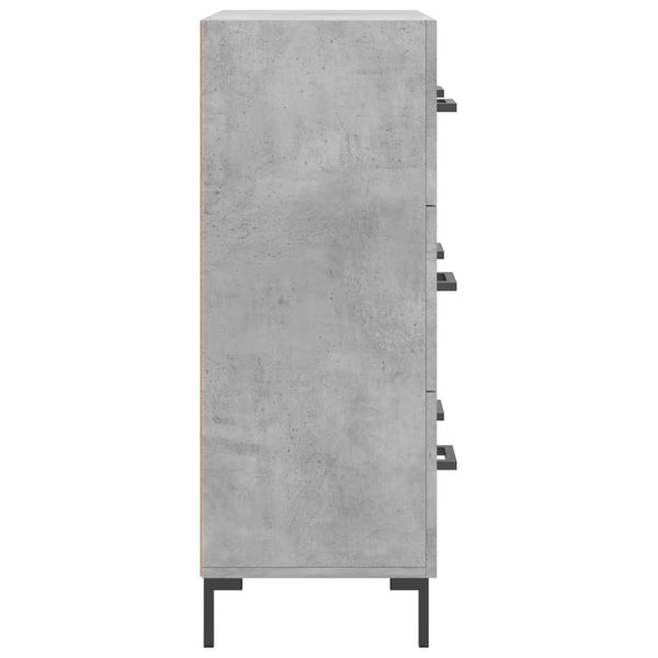 Betongraue Kommode Rofila 69,5x34x90cm (Holz)