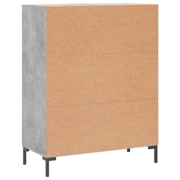 Betongraue Kommode Rofila 69,5x34x90cm (Holz)