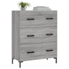 Graues Sideboard Rofila 69,5x34x90cm (Holz)