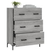 Graues Sideboard Rofila 69,5x34x90cm (Holz)