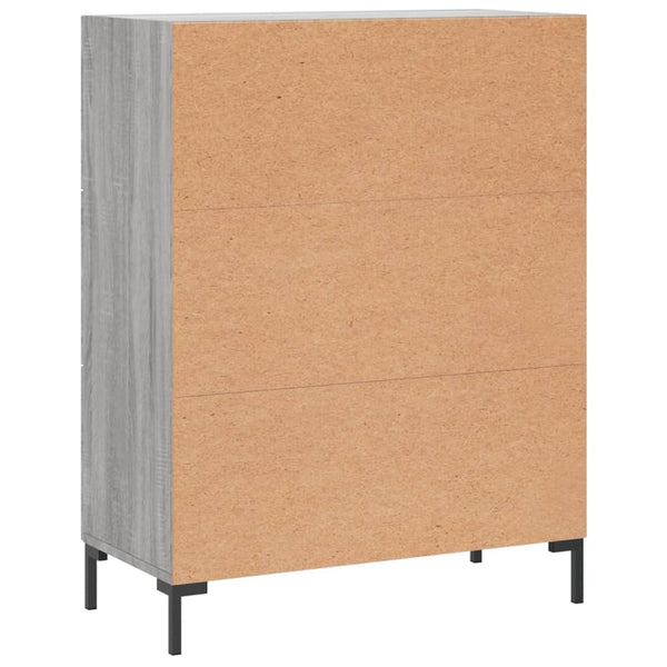 Graues Sideboard Rofila 69,5x34x90cm (Holz)
