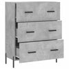 Betongraue Kommode Arcidalia 69,5x34x90cm (Holz)
