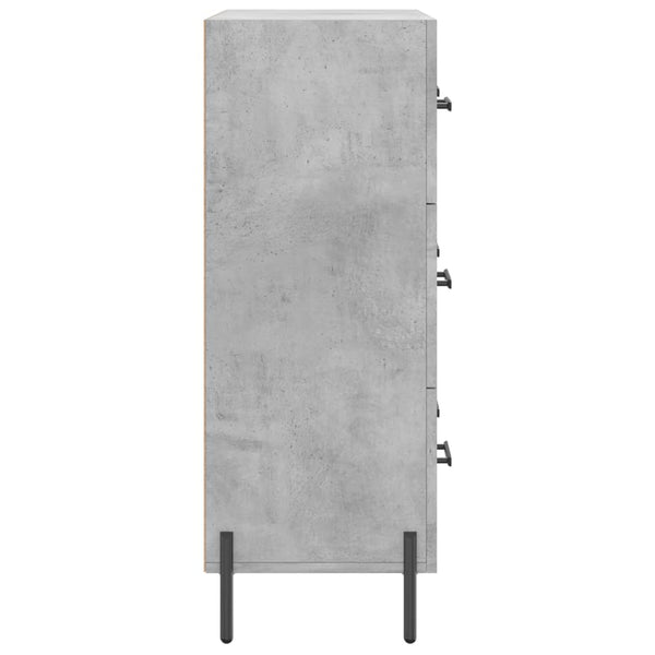 Betongraue Kommode Arcidalia 69,5x34x90cm (Holz)