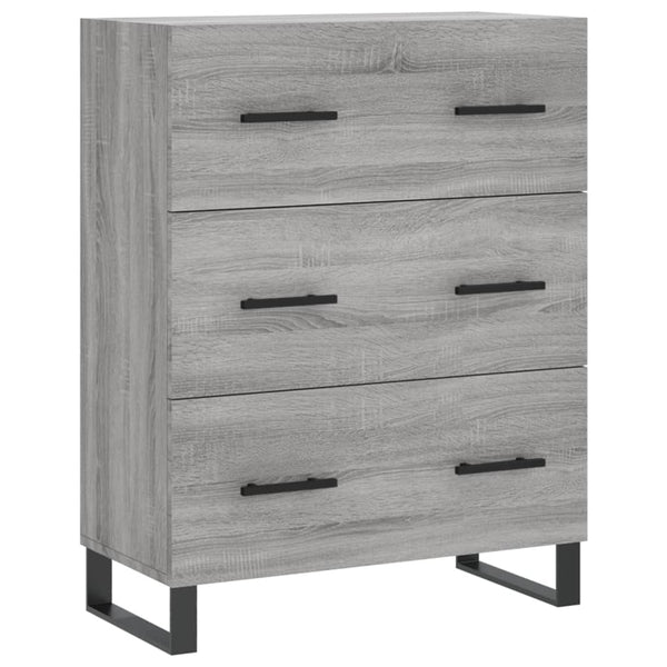 Graues Sideboard Panina 69,5x34x90cm (Holz)