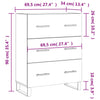 Graues Sideboard Panina 69,5x34x90cm (Holz)