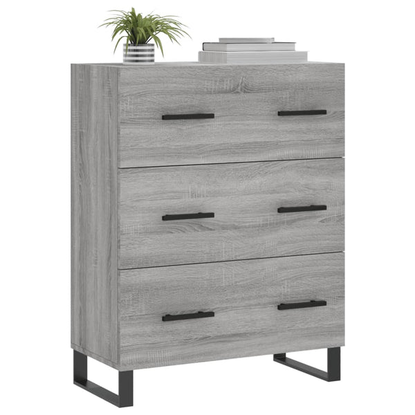 Graues Sideboard Panina 69,5x34x90cm (Holz)