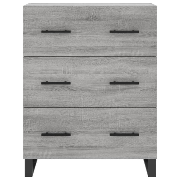 Graues Sideboard Panina 69,5x34x90cm (Holz)