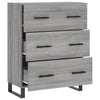 Graues Sideboard Panina 69,5x34x90cm (Holz)