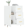 Weißes Sideboard Caramfil 69,5x34x90cm (Holz)