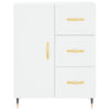 Weißes Sideboard Caramfil 69,5x34x90cm (Holz)