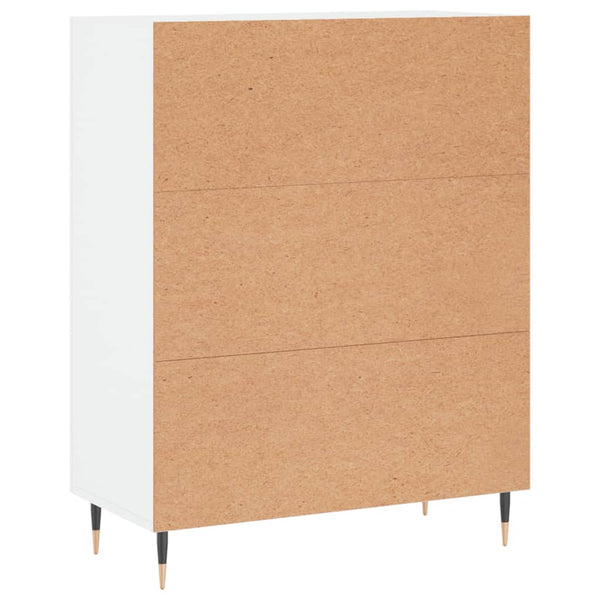 Weißes Sideboard Caramfil 69,5x34x90cm (Holz)