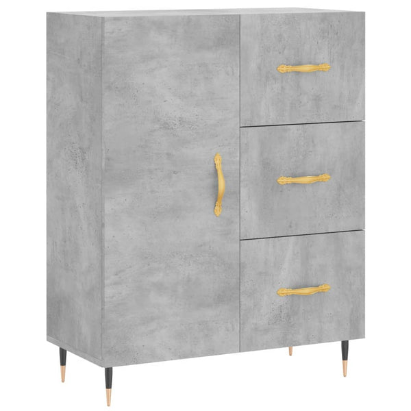 Sideboard Caramfil betongrau 69,5x34x90cm (Holz)