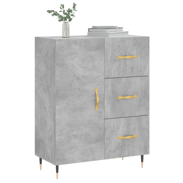 Sideboard Caramfil betongrau 69,5x34x90cm (Holz)