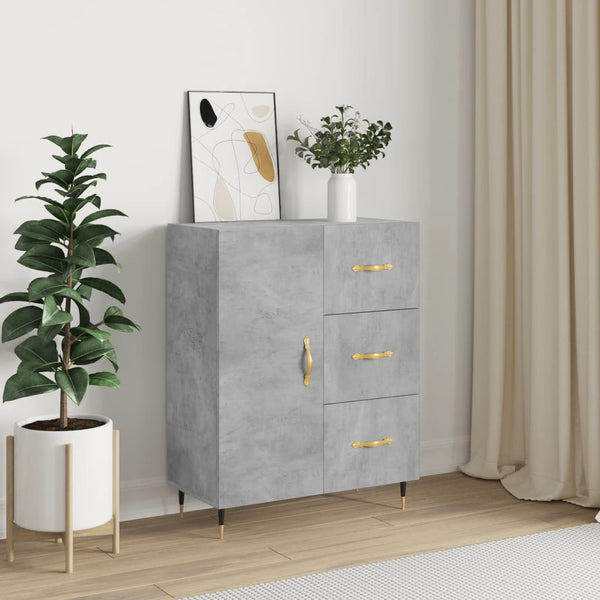 Sideboard Caramfil betongrau 69,5x34x90cm (Holz)