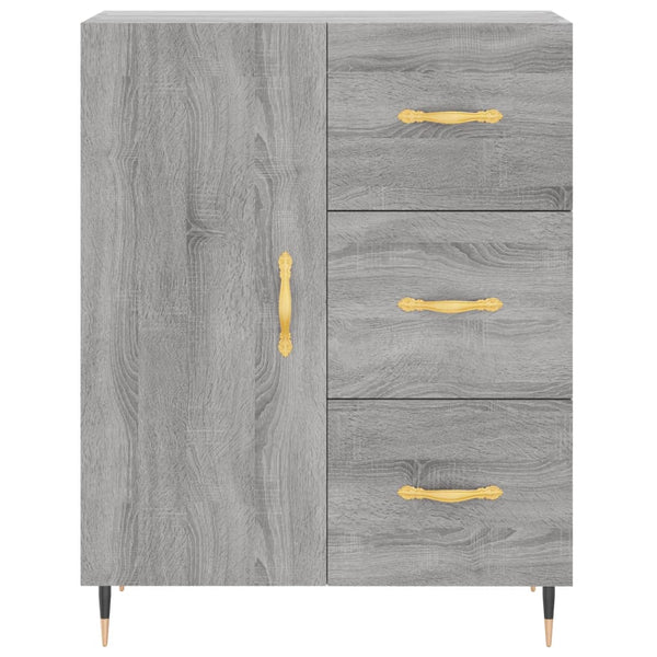Graues Sideboard Caramfil 69,5x34x90cm (Holz)