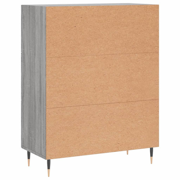 Graues Sideboard Caramfil 69,5x34x90cm (Holz)