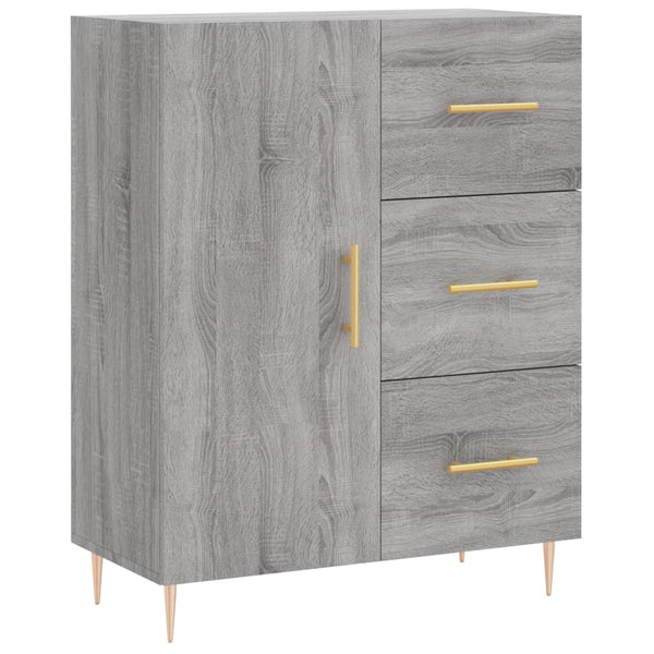Graues Sideboard Ginas 69,5x34x90cm (Holz)