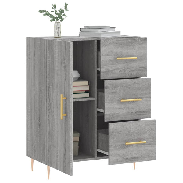 Graues Sideboard Ginas 69,5x34x90cm (Holz)