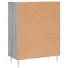 Graues Sideboard Ginas 69,5x34x90cm (Holz)