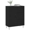 Schwarzes Sideboard Giusefina 69,5x34x90cm (Holz)