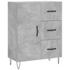Betongraues Sideboard Giusefina 69,5x34x90cm (Holz)