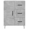 Betongraues Sideboard Giusefina 69,5x34x90cm (Holz)