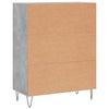 Betongraues Sideboard Giusefina 69,5x34x90cm (Holz)