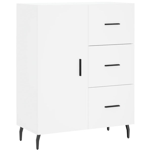 Weißes Sideboard Miloslava 69,5x34x90cm (Holz)