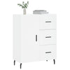 Weißes Sideboard Miloslava 69,5x34x90cm (Holz)