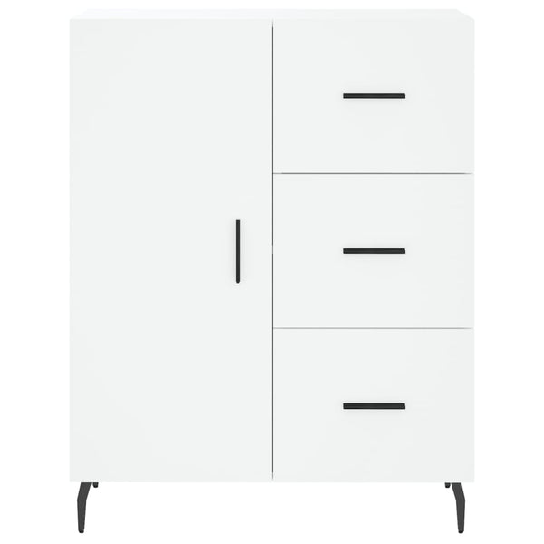 Weißes Sideboard Miloslava 69,5x34x90cm (Holz)