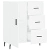 Weißes Sideboard Miloslava 69,5x34x90cm (Holz)