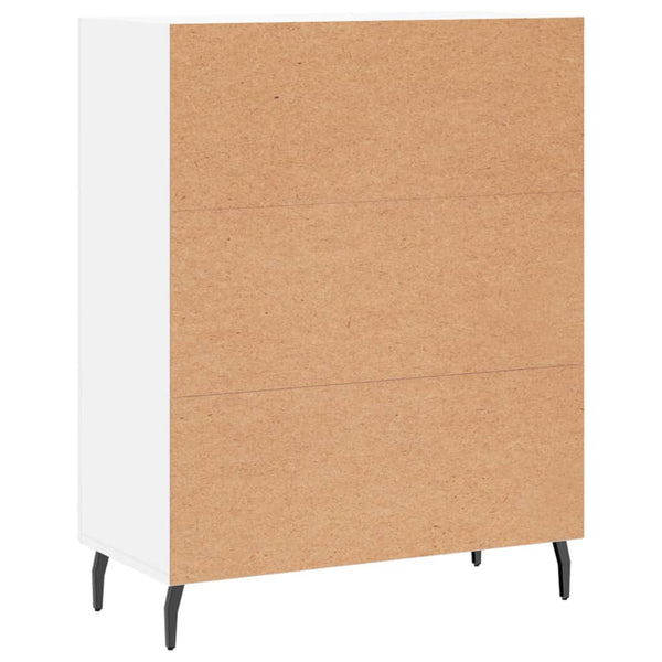 Weißes Sideboard Miloslava 69,5x34x90cm (Holz)