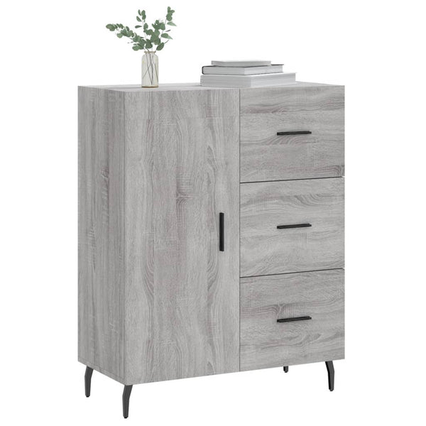 Graues Sideboard Miloslava 69,5x34x90cm (Holz)