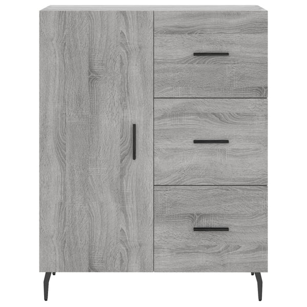 Graues Sideboard Miloslava 69,5x34x90cm (Holz)