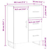 Weißes Sideboard Samiercurea 69,5x34x90cm (Holz)