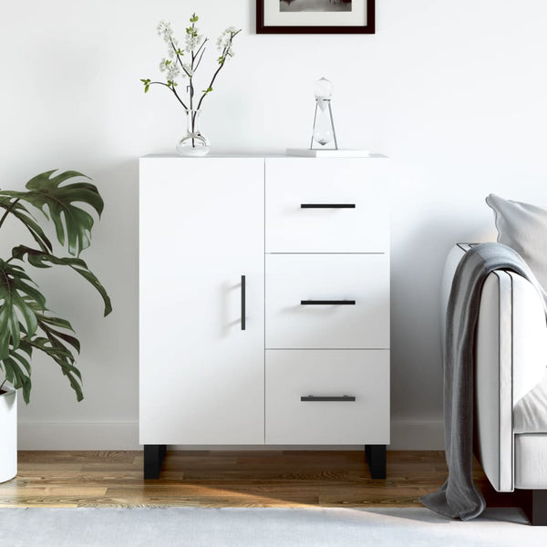 Weißes Sideboard Samiercurea 69,5x34x90cm (Holz)