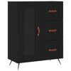 Schwarze Kommode Luci 69,5x34x90cm (Holz)
