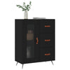 Schwarze Kommode Luci 69,5x34x90cm (Holz)