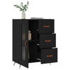 Schwarze Kommode Luci 69,5x34x90cm (Holz)