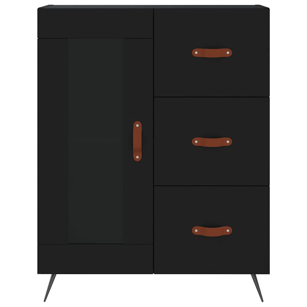 Schwarze Kommode Luci 69,5x34x90cm (Holz)